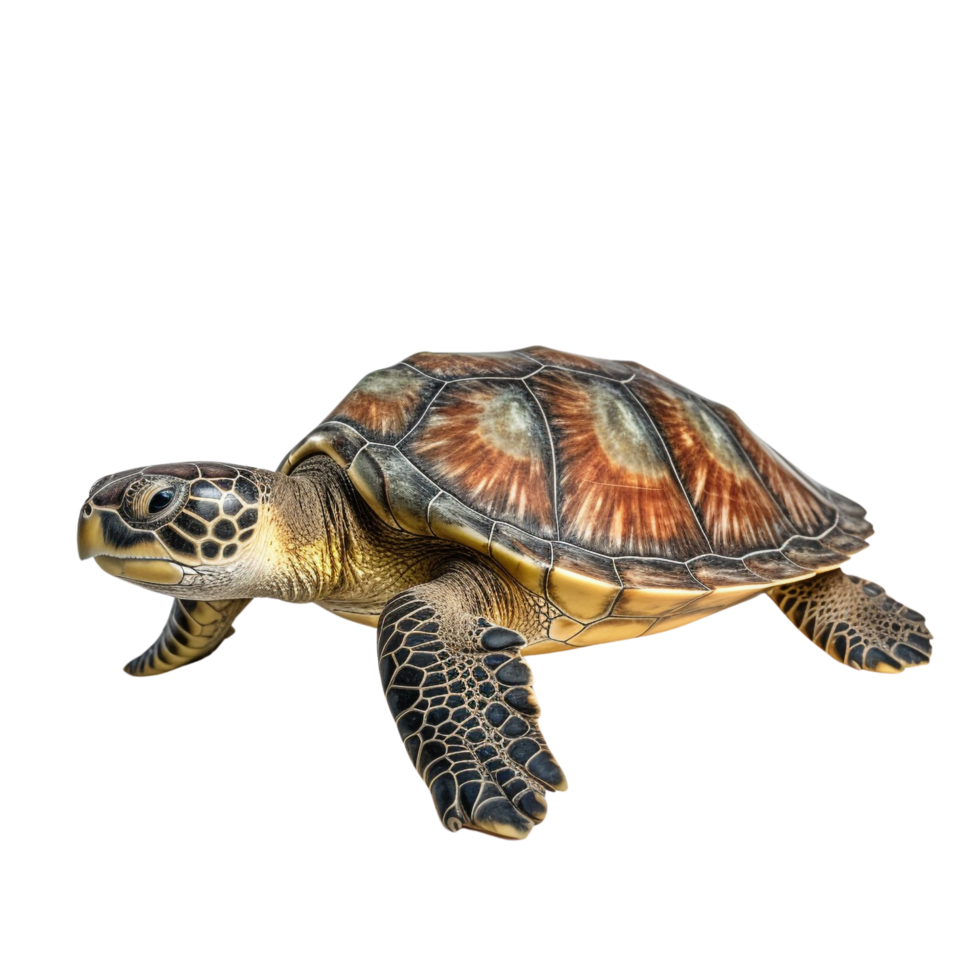AI generated Sea turtle clip art png