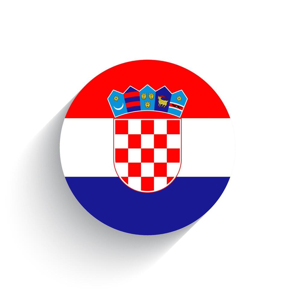 nacional bandera de Croacia icono vector ilustración aislado en blanco antecedentes.