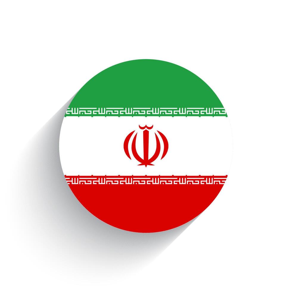 National flag of Iran icon vector illustration isolated on white background.