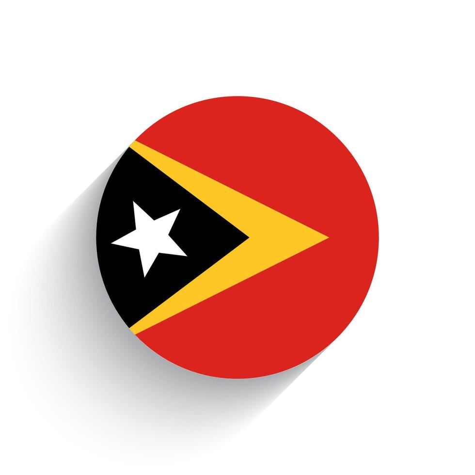 National flag of Timor Leste icon vector illustration isolated on white background.