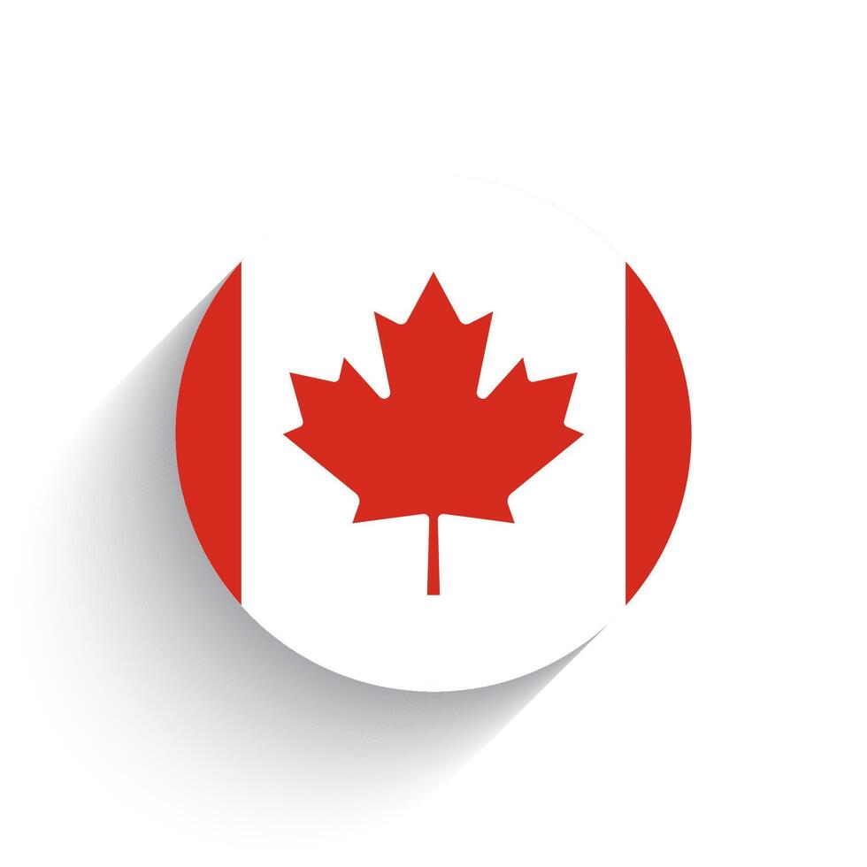 National flag of Canada icon vector illustration isolated on white background.