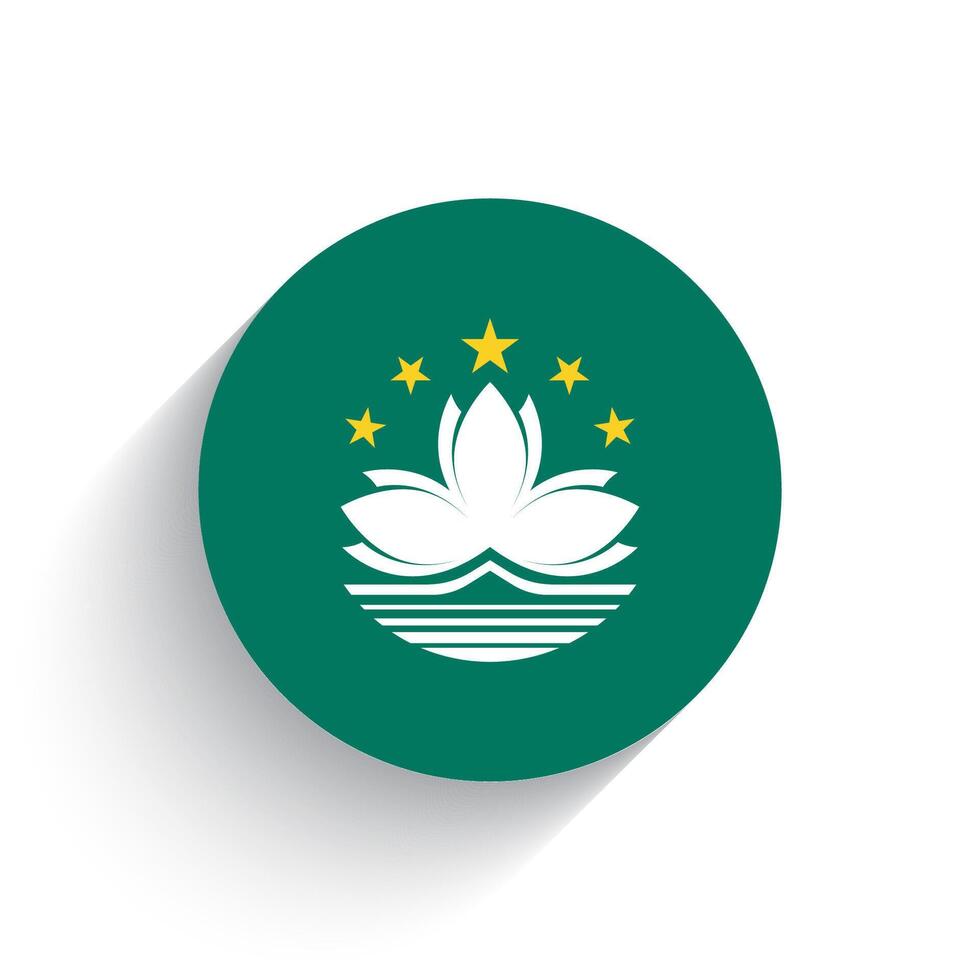 National flag of Macau icon vector illustration isolated on white background.