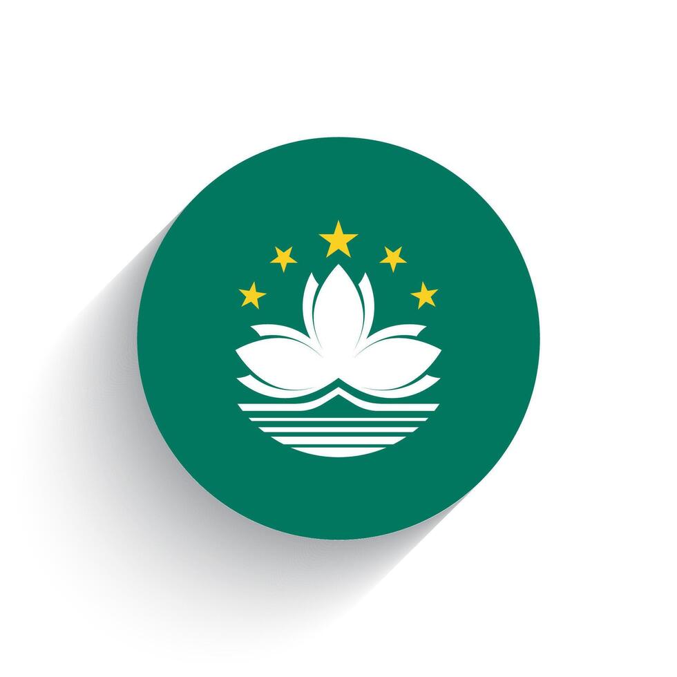 nacional bandera de Macao icono vector ilustración aislado en blanco antecedentes.