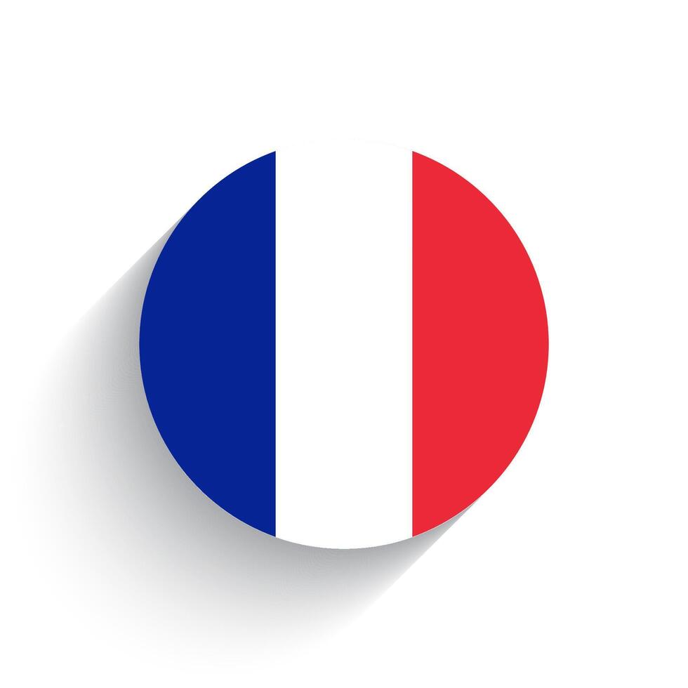 National flag of France icon vector illustration isolated on white background.