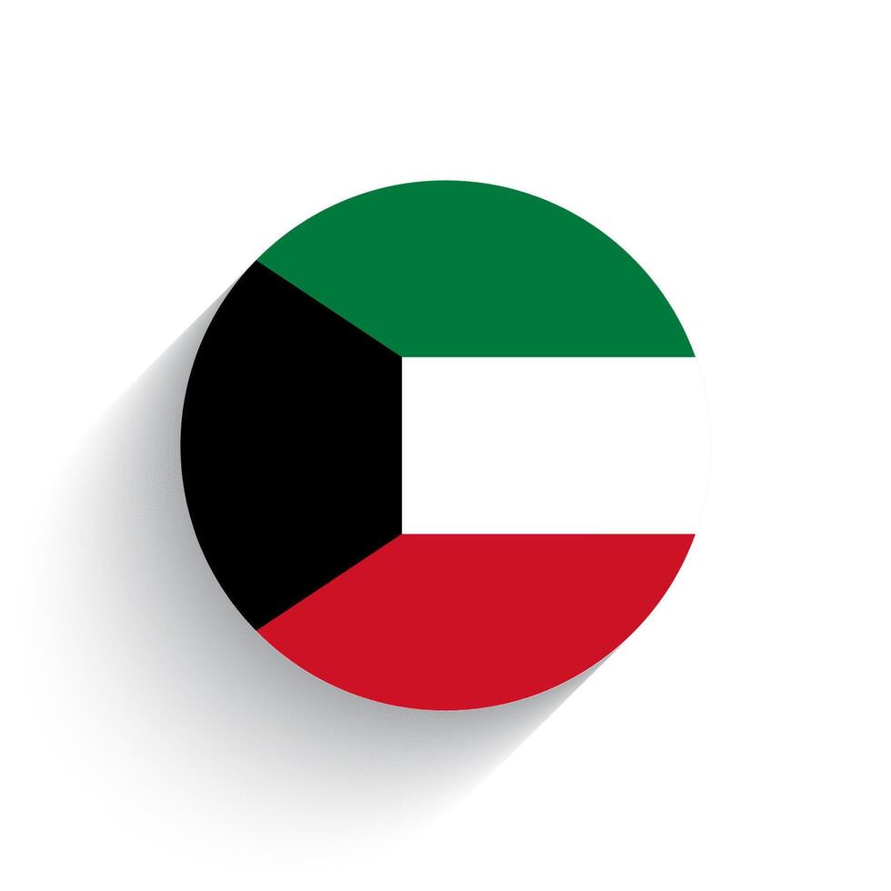 nacional bandera de Kuwait icono vector ilustración aislado en blanco antecedentes.