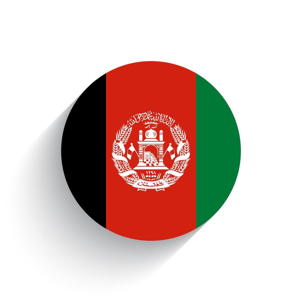 nacional bandera de Afganistán icono vector ilustración aislado en blanco antecedentes.