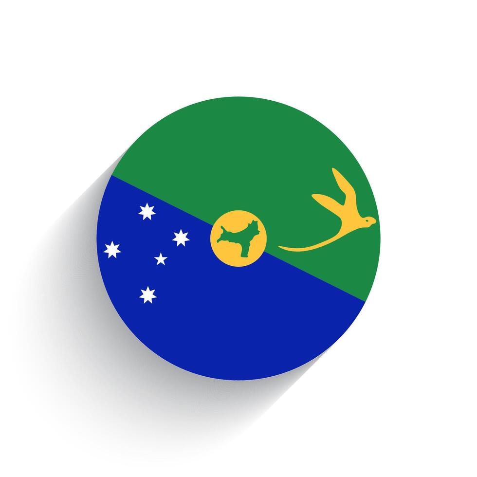 nacional bandera de Navidad isla icono vector ilustración aislado en blanco antecedentes.