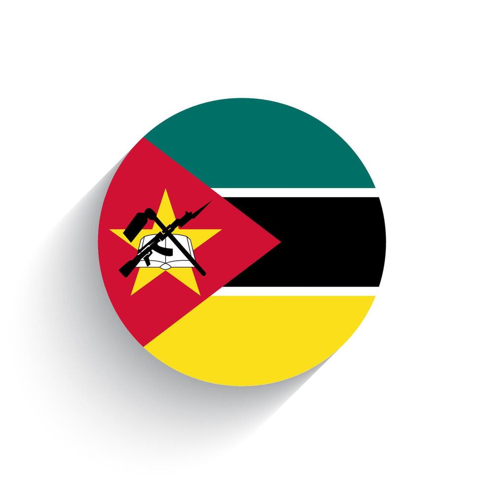 nacional bandera de Mozambique icono vector ilustración aislado en blanco antecedentes.