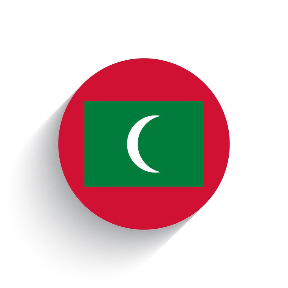 nacional bandera de Maldivas icono vector ilustración aislado en blanco antecedentes.