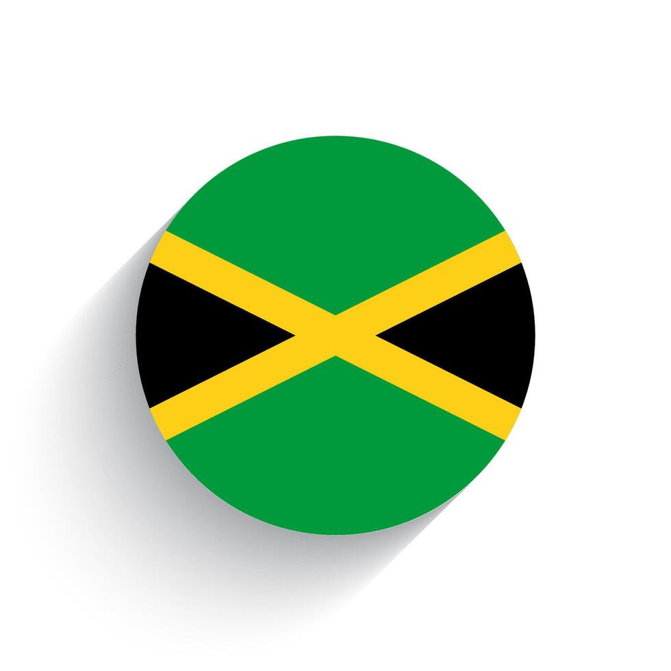 nacional bandera de Jamaica icono vector ilustración aislado en blanco antecedentes.