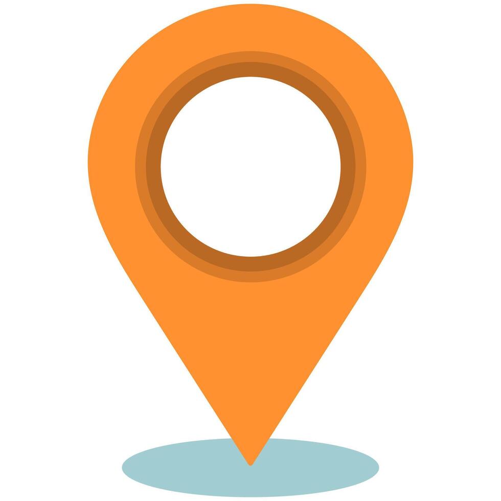 Location map icon isolated on white background. vector