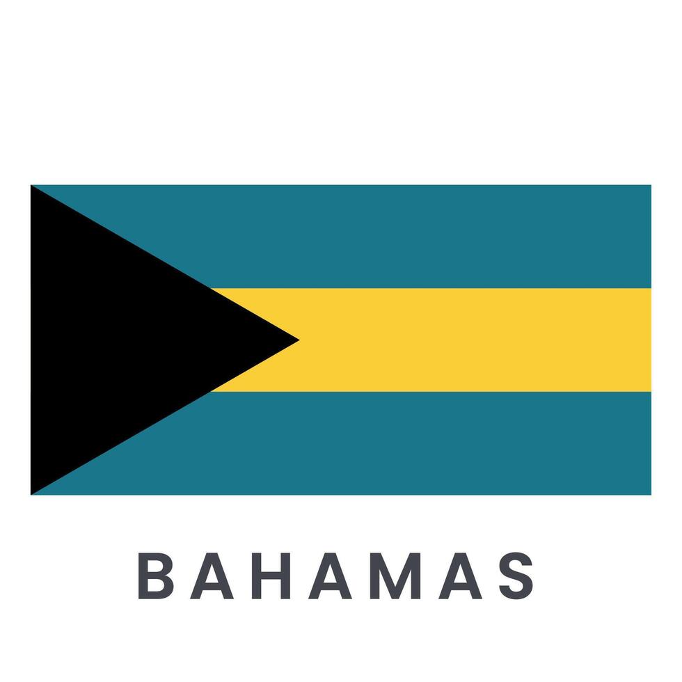 bahamas vector bandera aislado en blanco antecedentes.