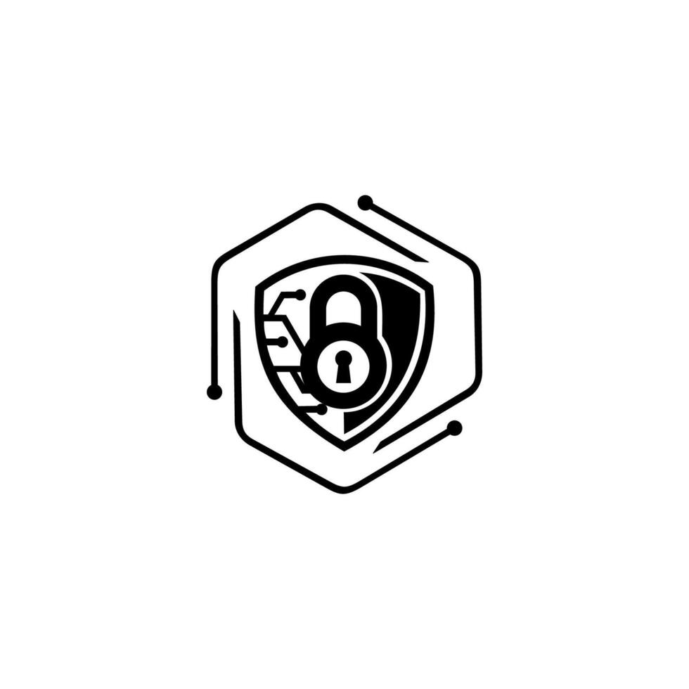 shield security logo. Icon vector design template in white background.