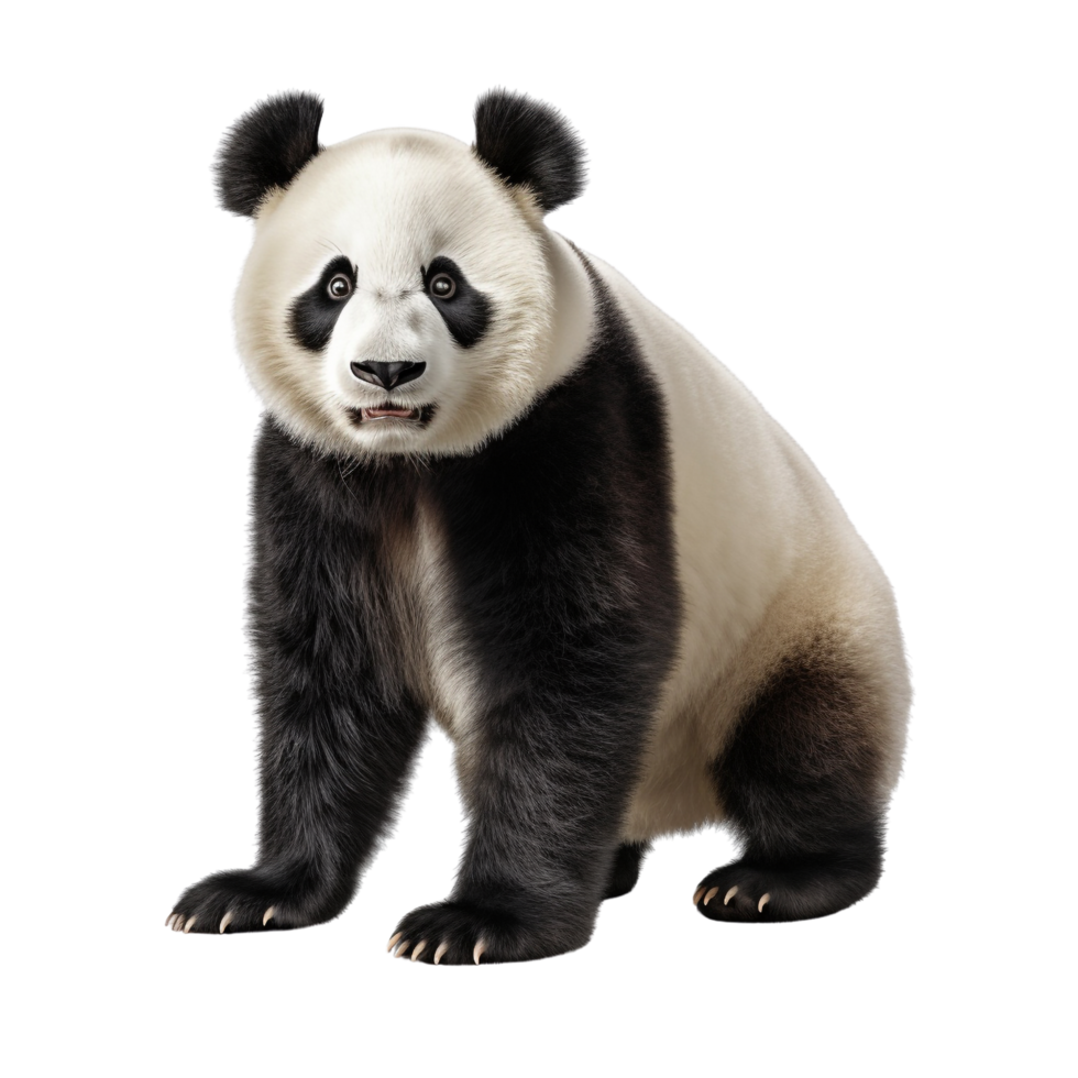 AI generated Panda clip art png
