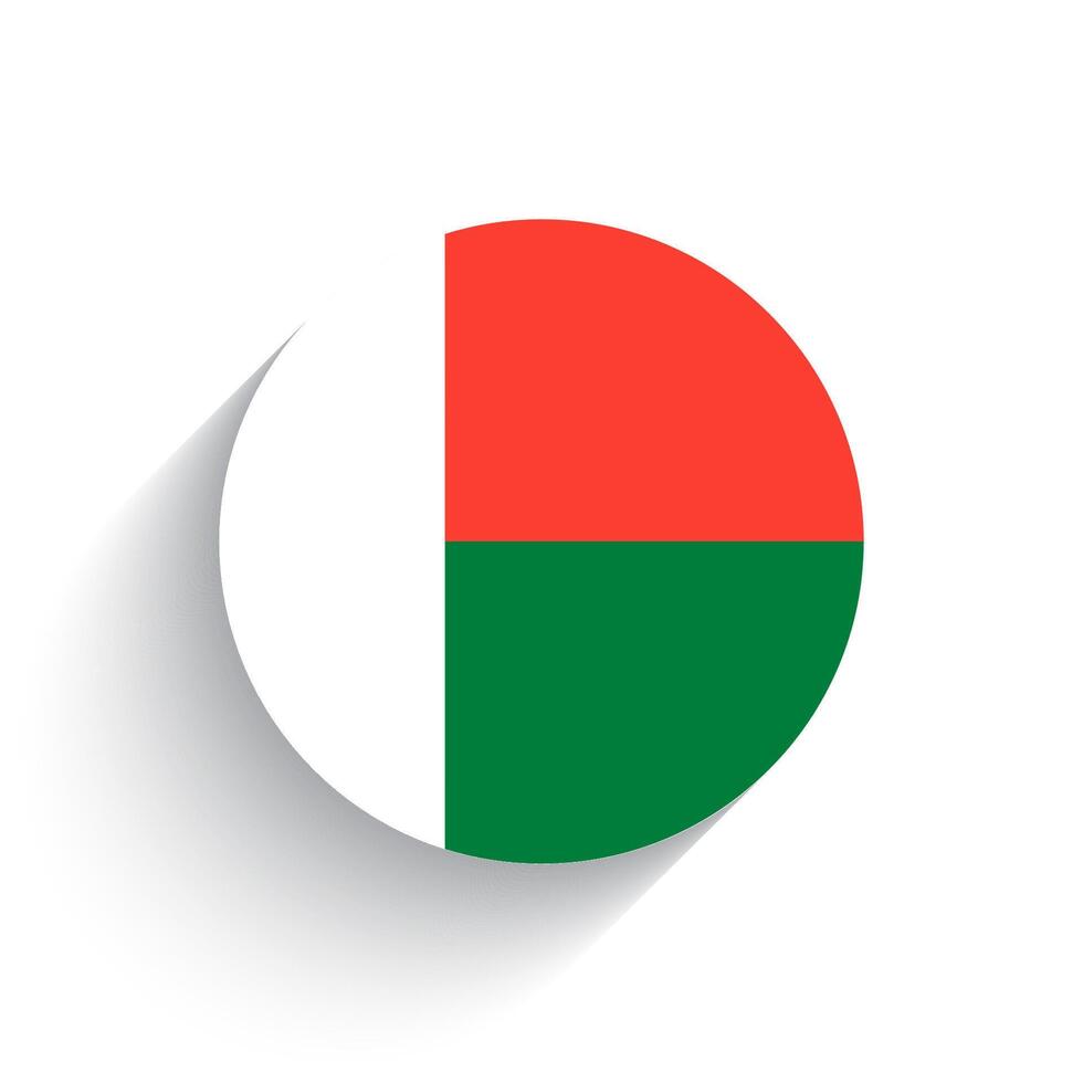 National flag of Madagascar icon vector illustration isolated on white background.