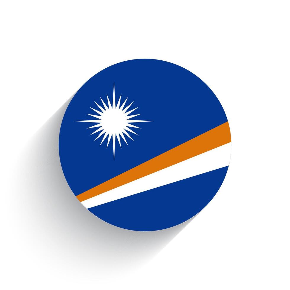nacional bandera de Marshall islas icono vector ilustración aislado en blanco antecedentes.