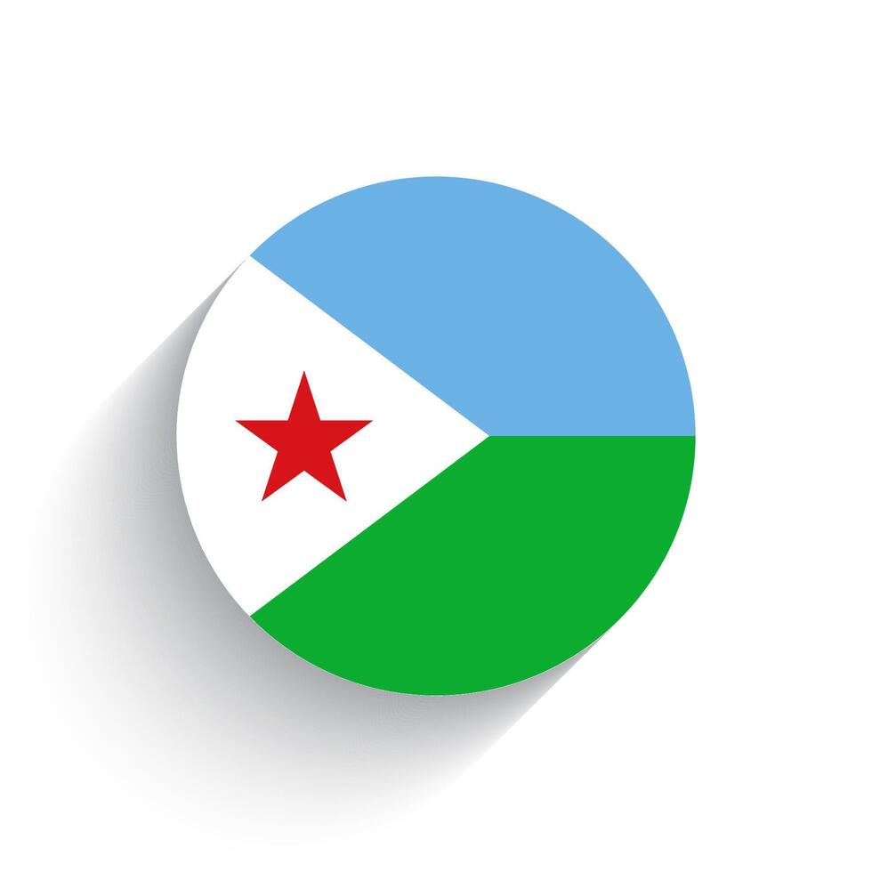 nacional bandera de djibouti icono vector ilustración aislado en blanco antecedentes.