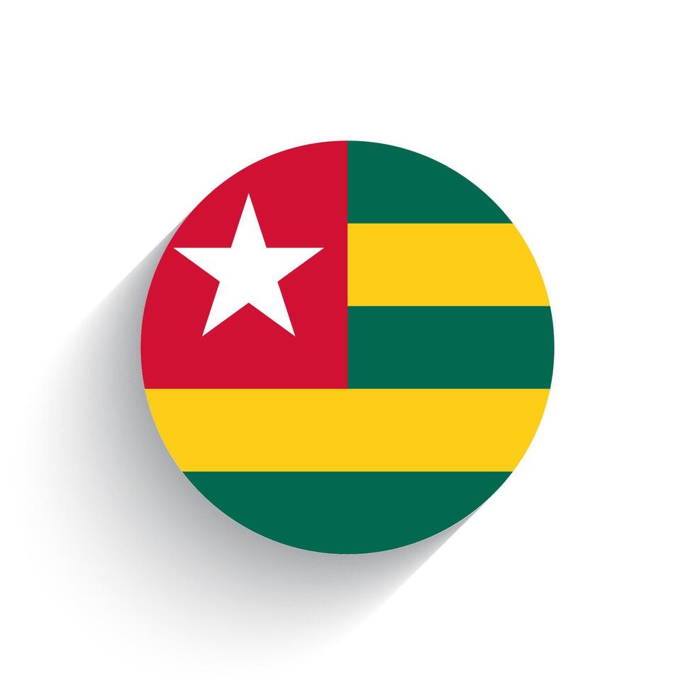 National flag of Togo icon vector illustration isolated on white background.