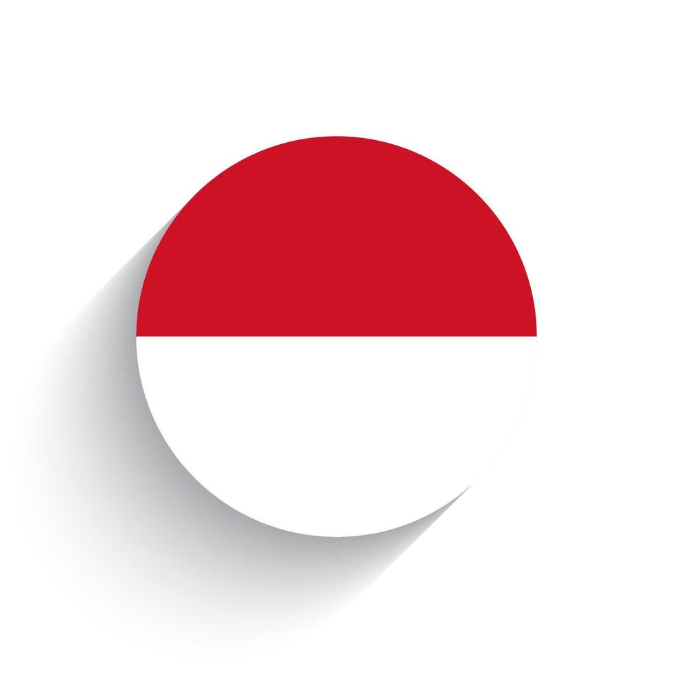 National flag of Indonesia icon vector illustration isolated on white background.
