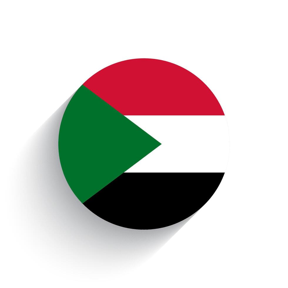 National flag of Sudan icon vector illustration isolated on white background.