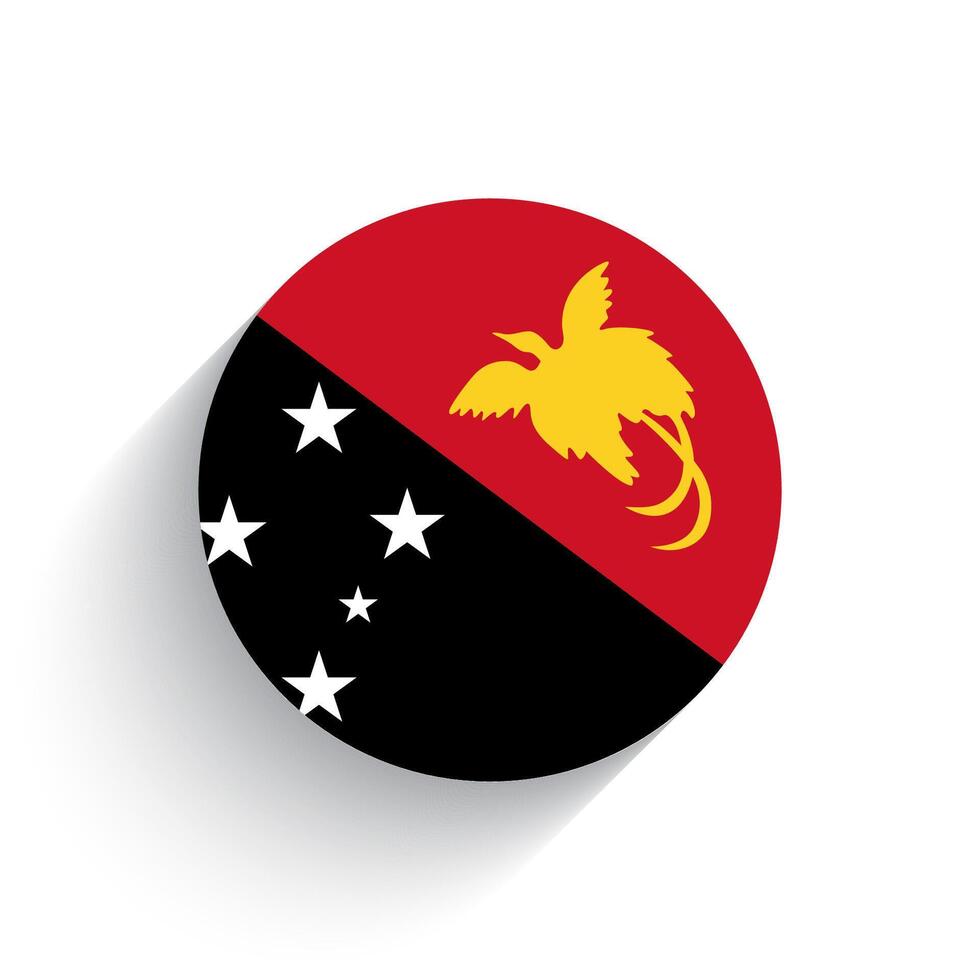 National flag of Papua New Guinea icon vector illustration isolated on white background.