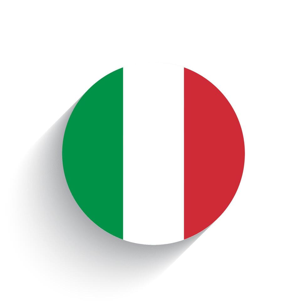 nacional bandera de Italia icono vector ilustración aislado en blanco antecedentes.