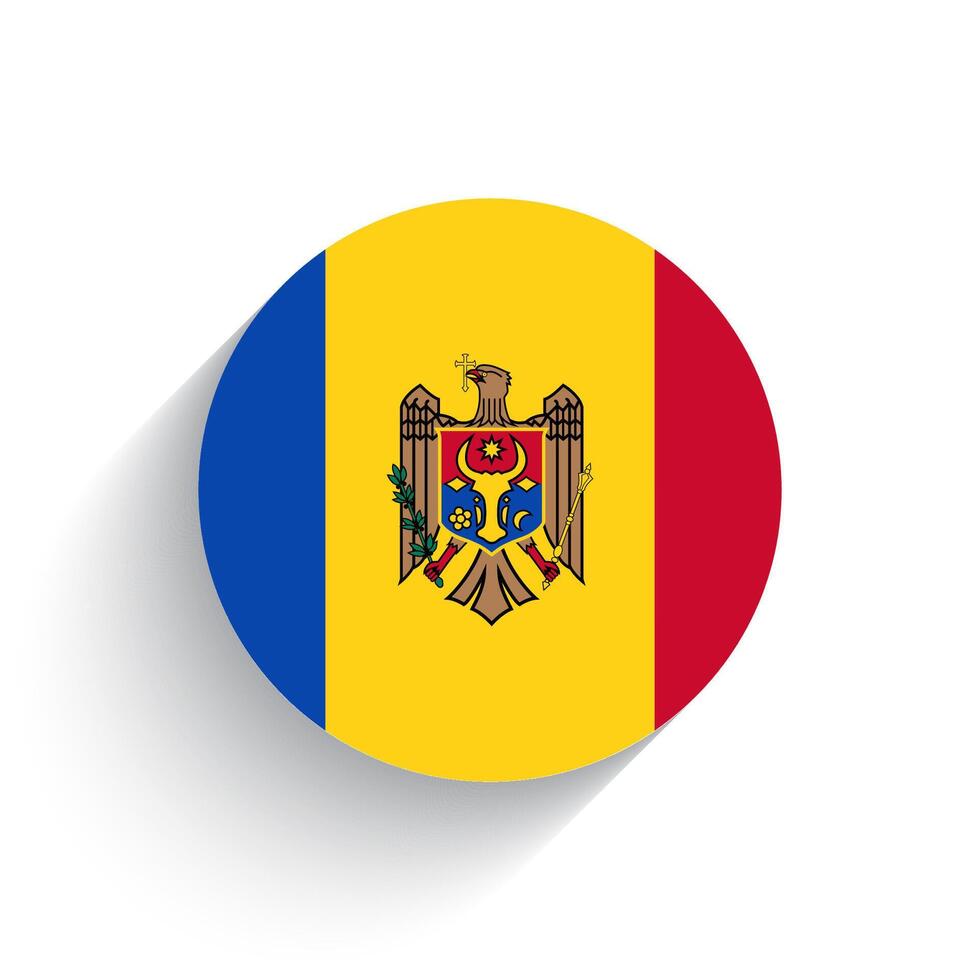 National flag of Moldova icon vector illustration isolated on white background.