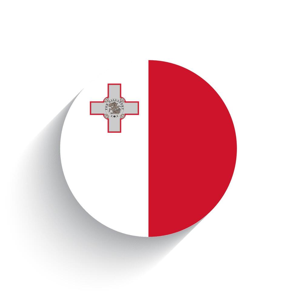 nacional bandera de Malta icono vector ilustración aislado en blanco antecedentes.