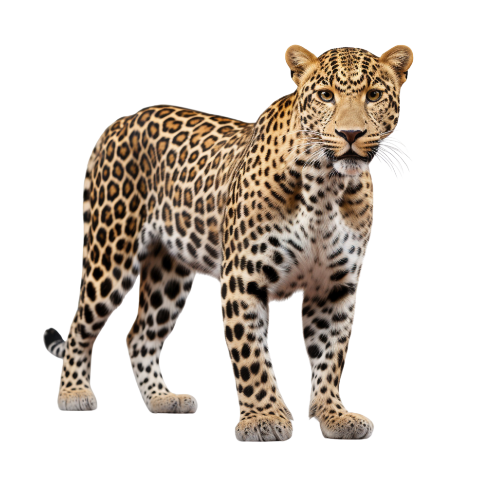 AI generated Leopard clip art png