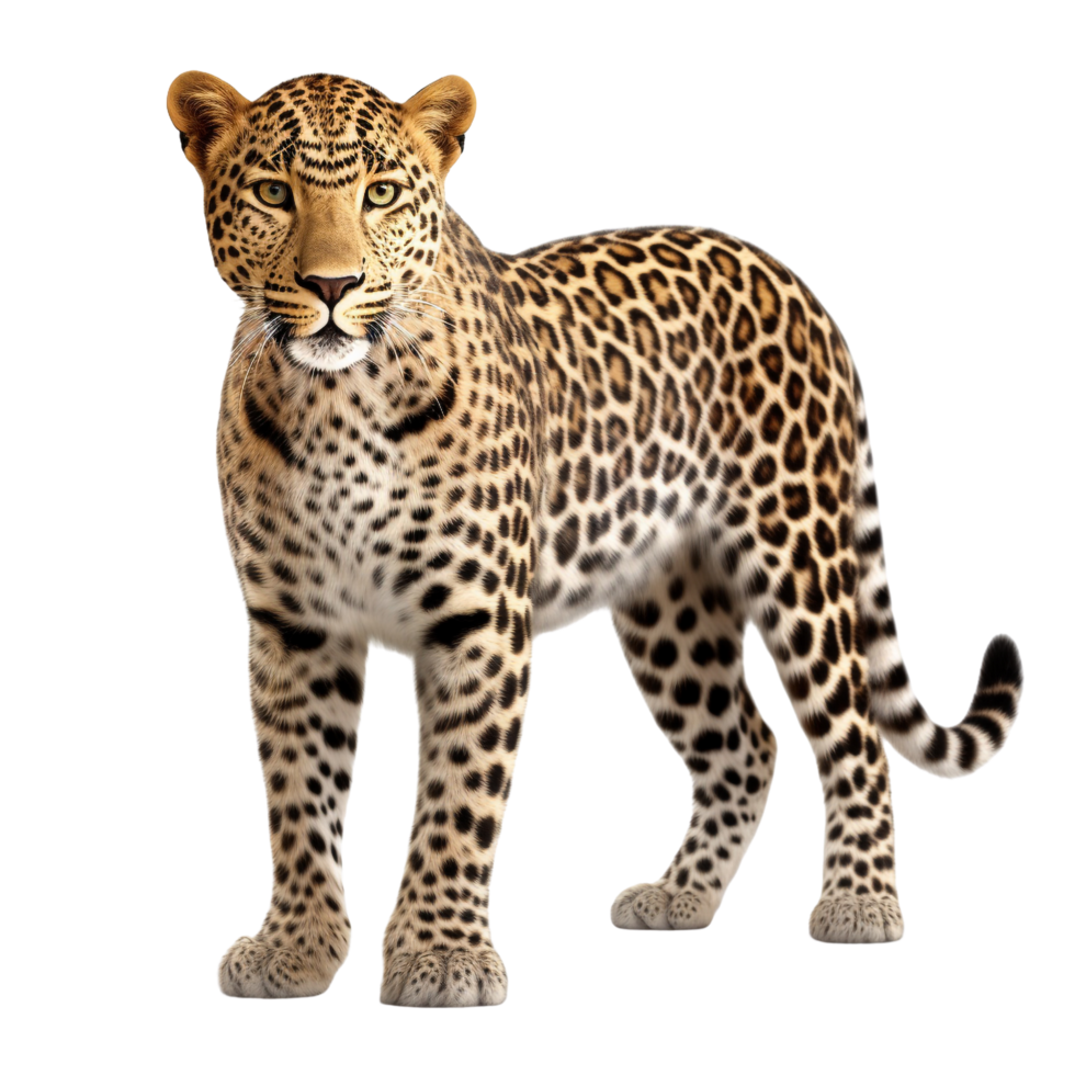 AI generated Leopard clip art png