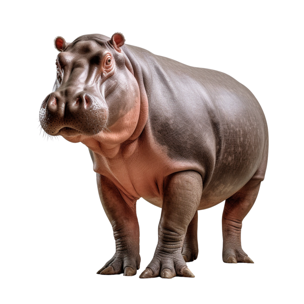 AI generated Hippopotamus clip art png