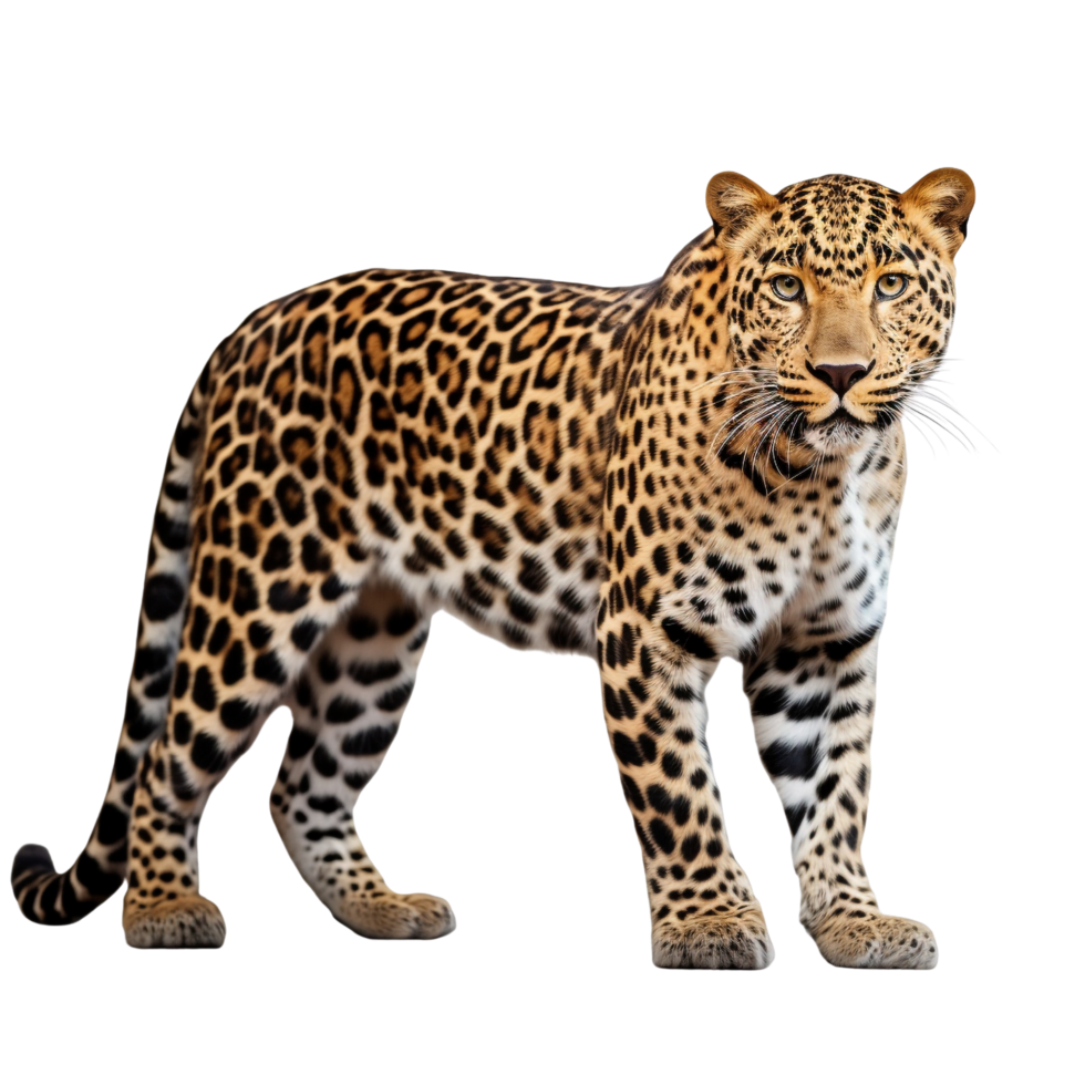 AI generated Leopard clip art png