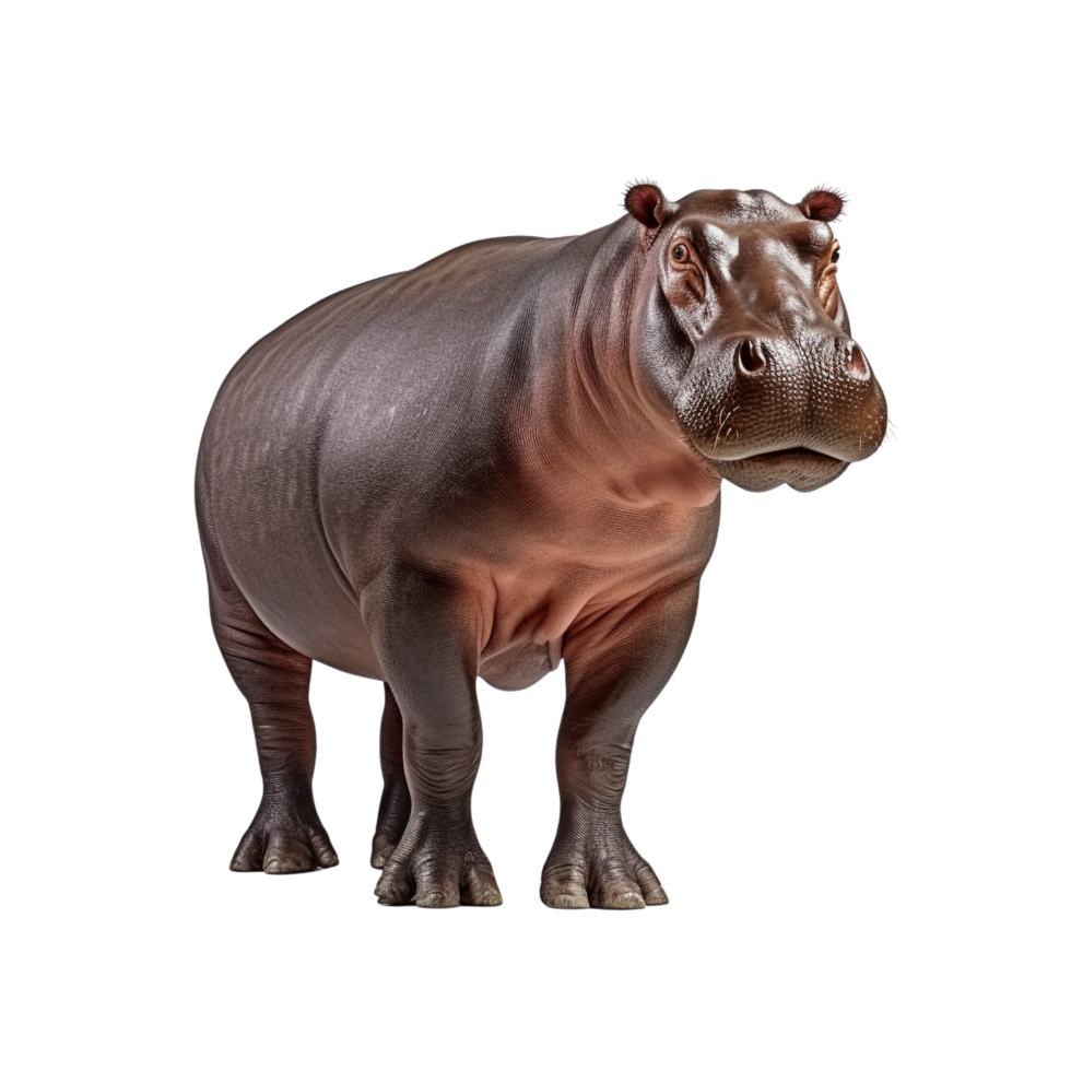 AI generated Hippopotamus clip art png