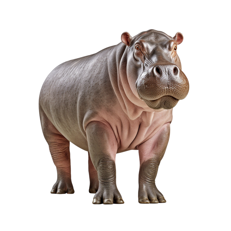 AI generated Hippopotamus clip art png