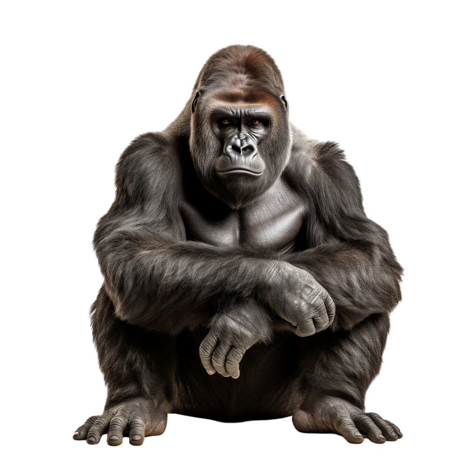 AI generated Gorilla clip art png