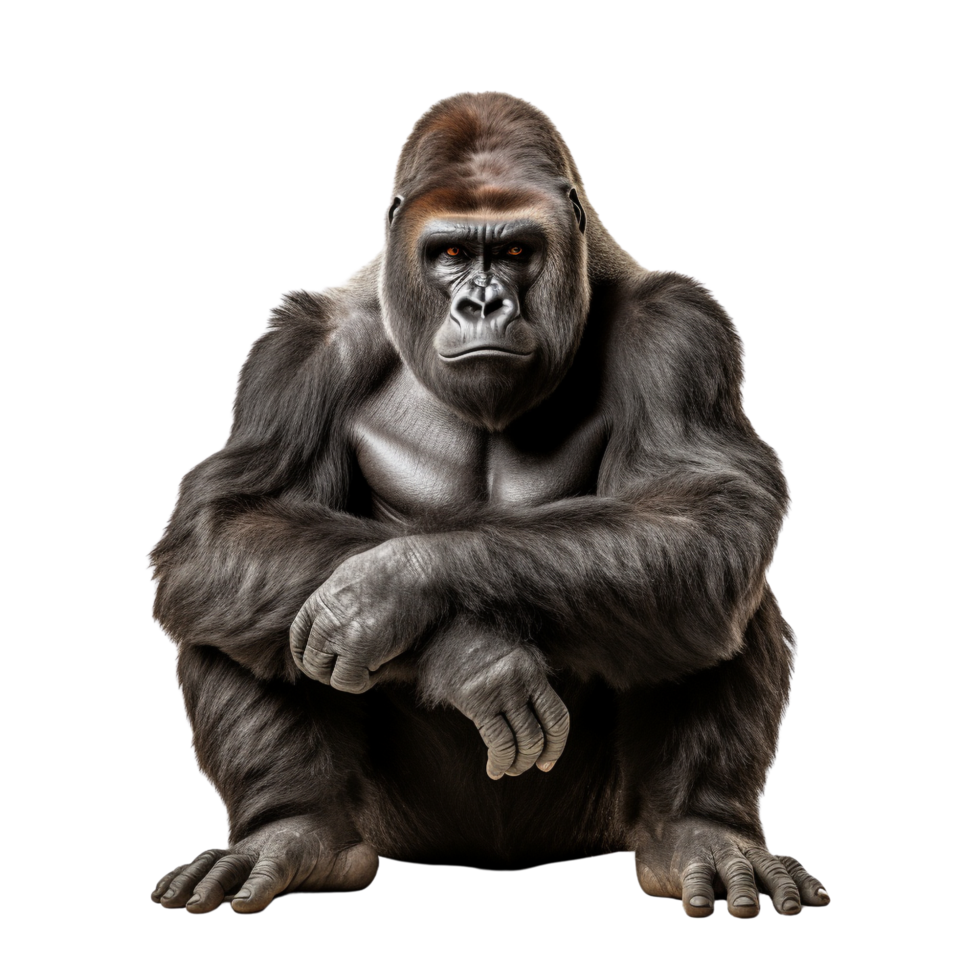 AI generated Gorilla clip art png