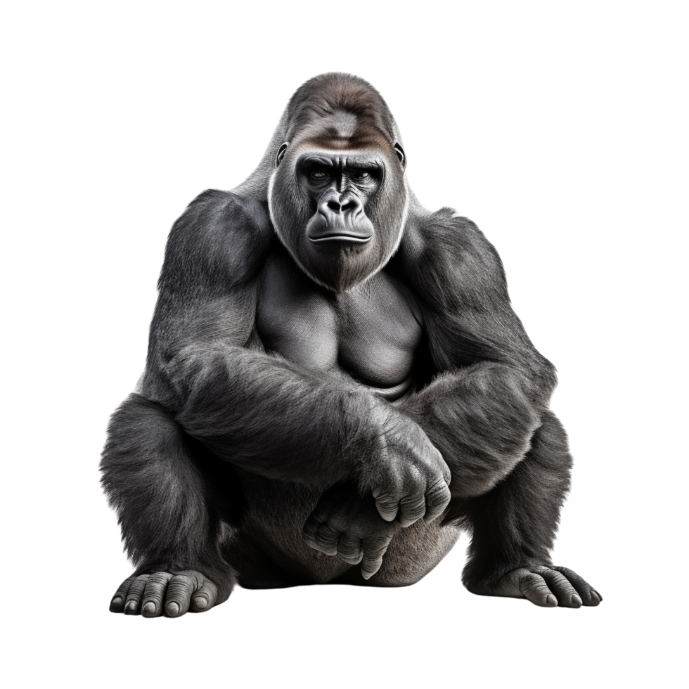 AI generated Gorilla clip art png