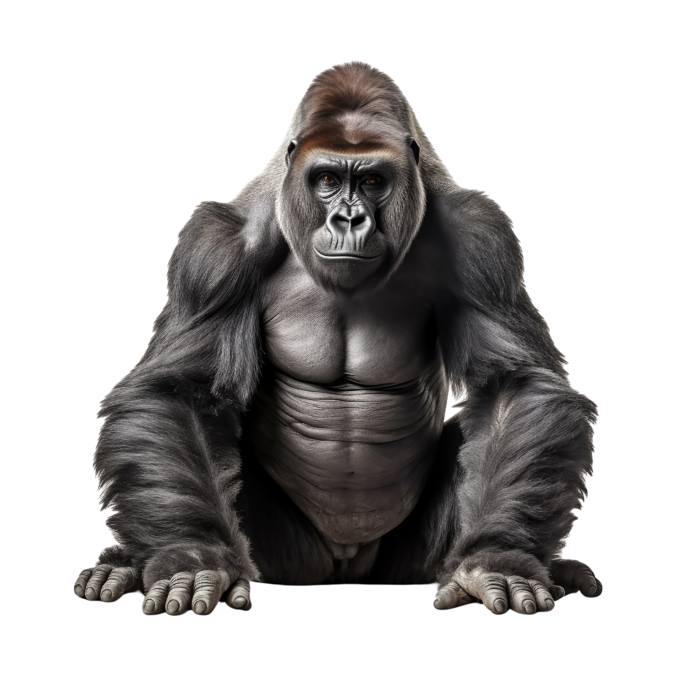 AI generated Gorilla clip art png