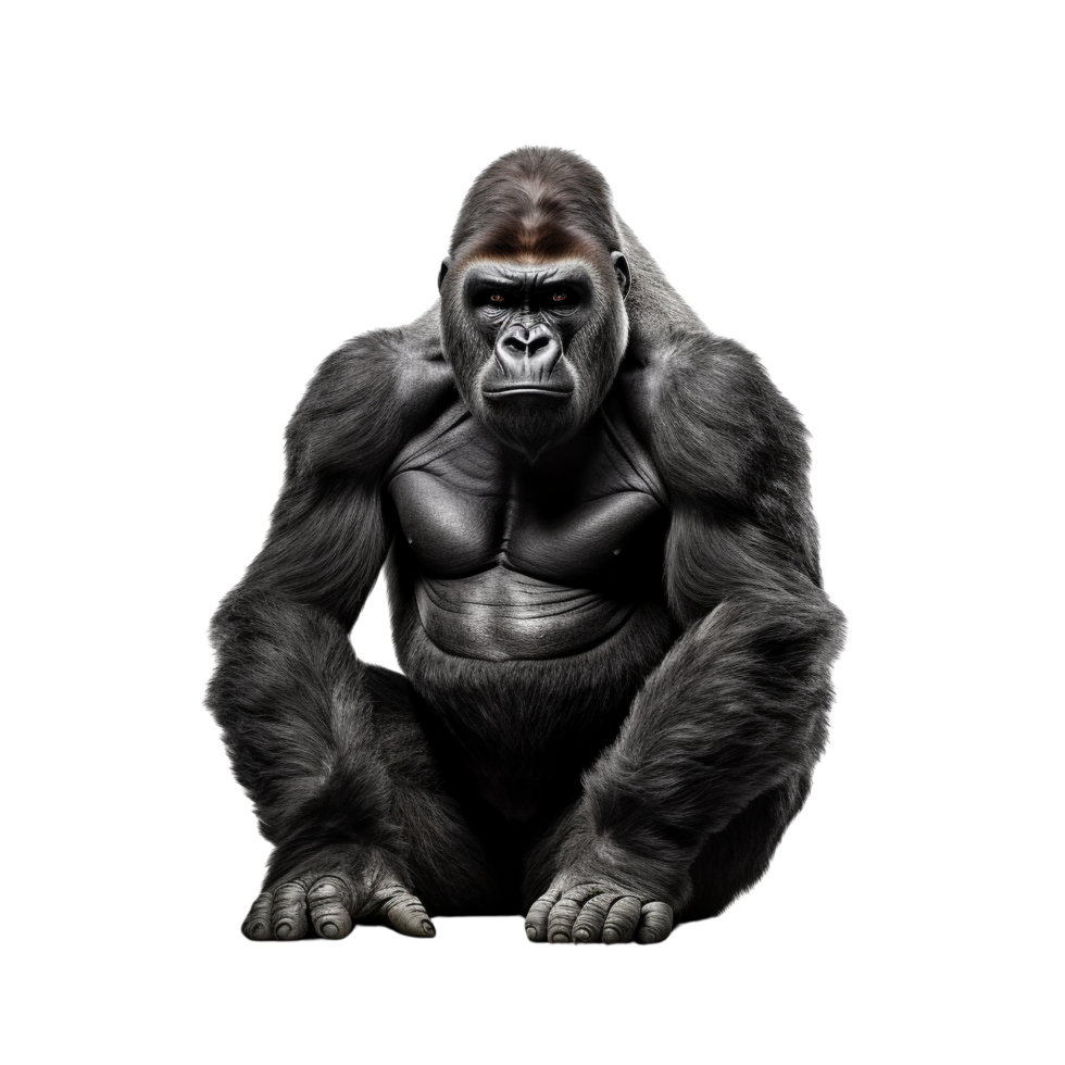 AI generated Gorilla clip art png