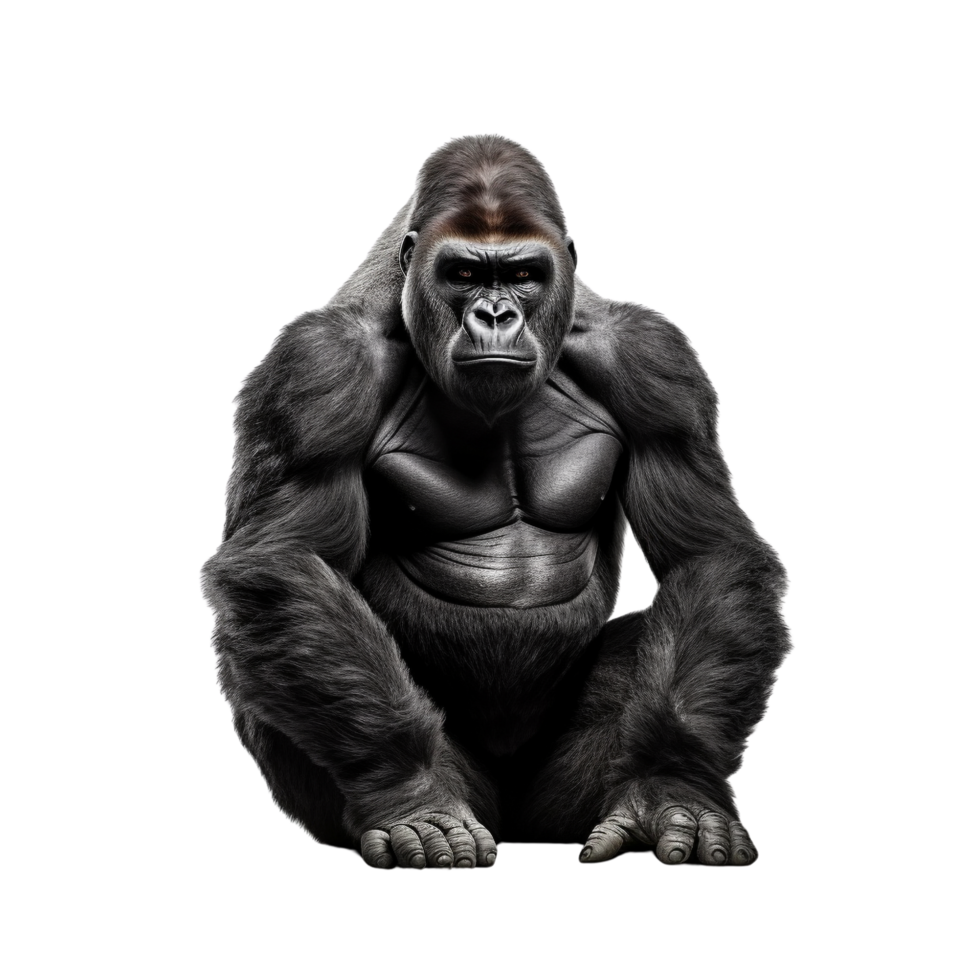 AI generated Gorilla clip art png
