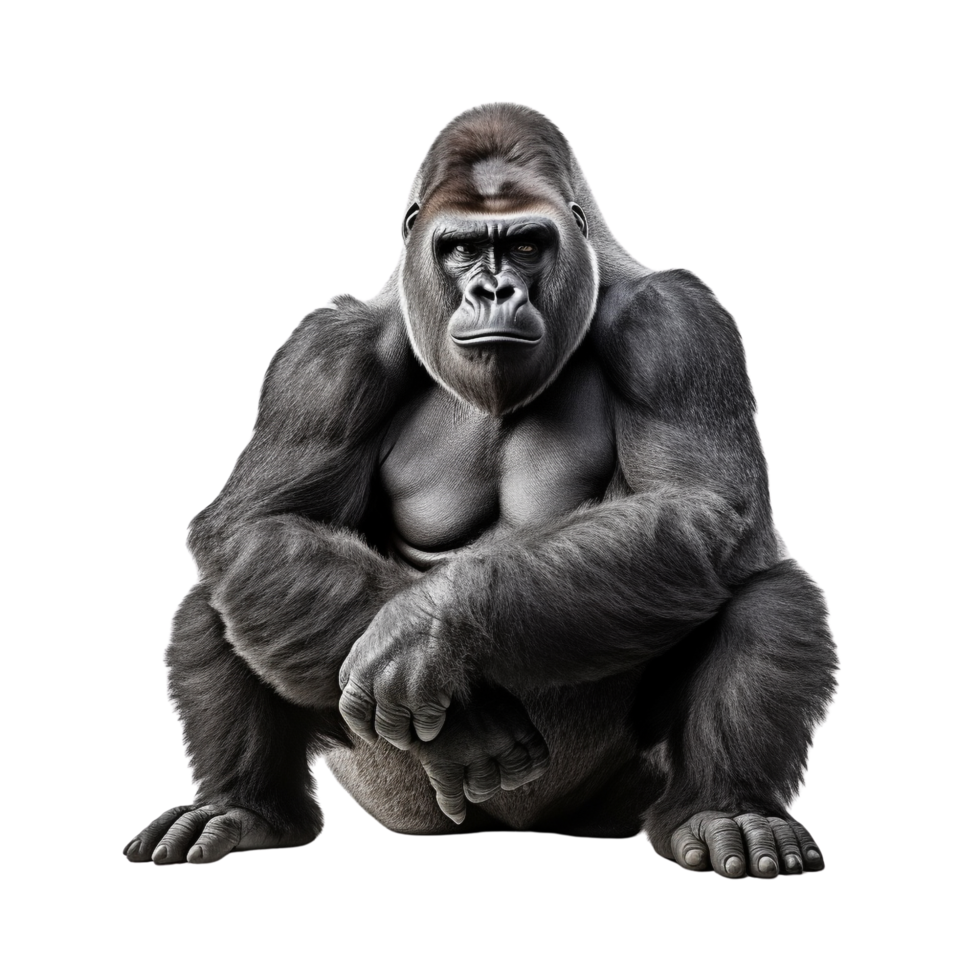 AI generated Gorilla clip art png