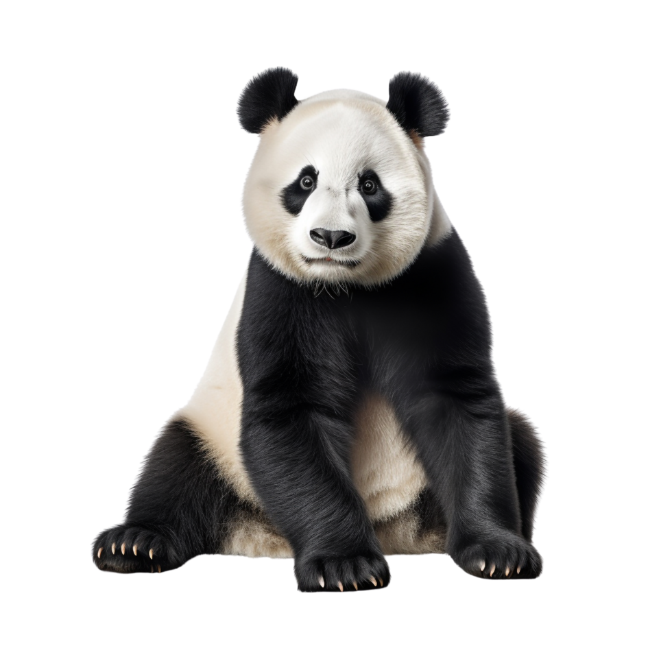 AI generated Panda clip art png