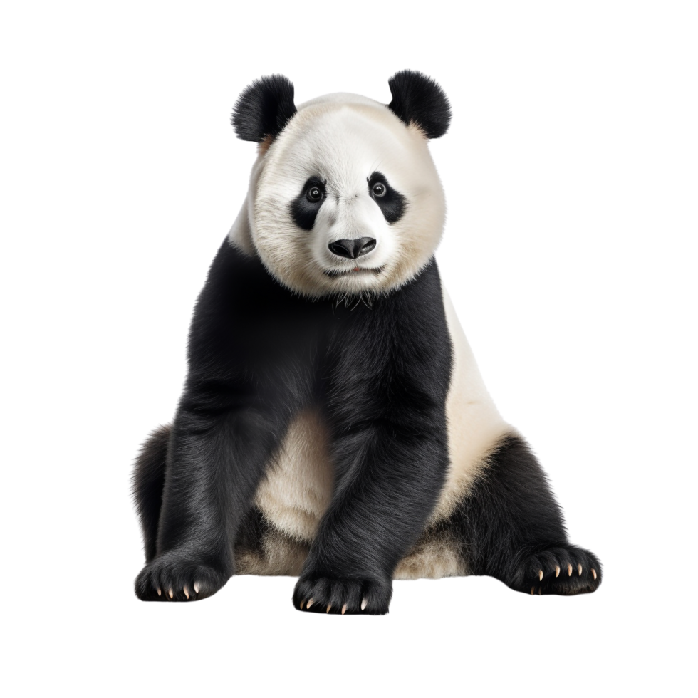 AI generated Panda clip art png