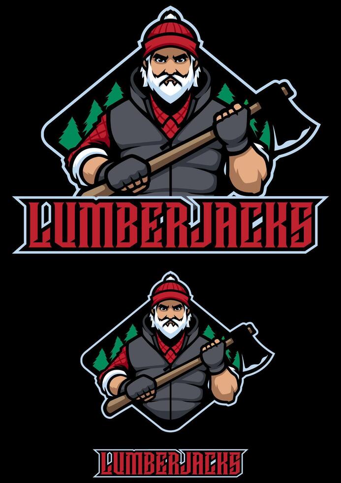 Lumberjacks Team Mascot vector