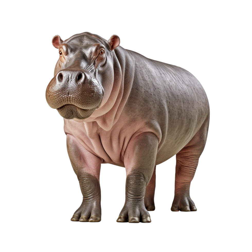 AI generated Hippopotamus clip art png