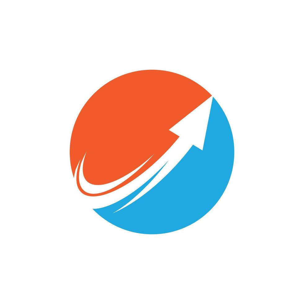 Arrow ilustration logo vector template