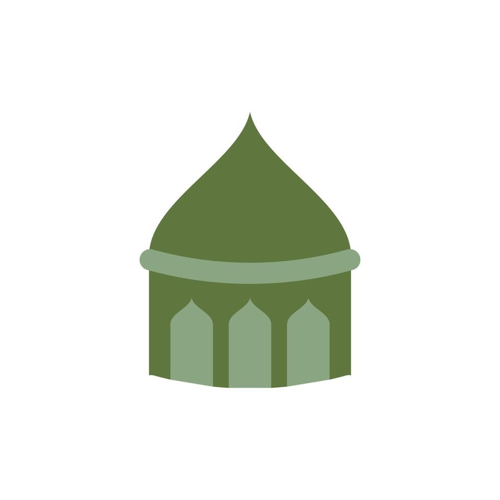 mezquita islámico logo icono ramadhan kareem vector modelo