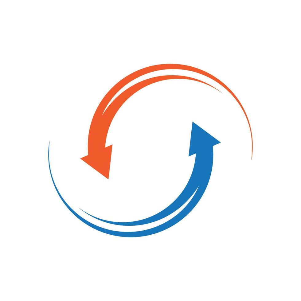 Arrow ilustration logo vector template