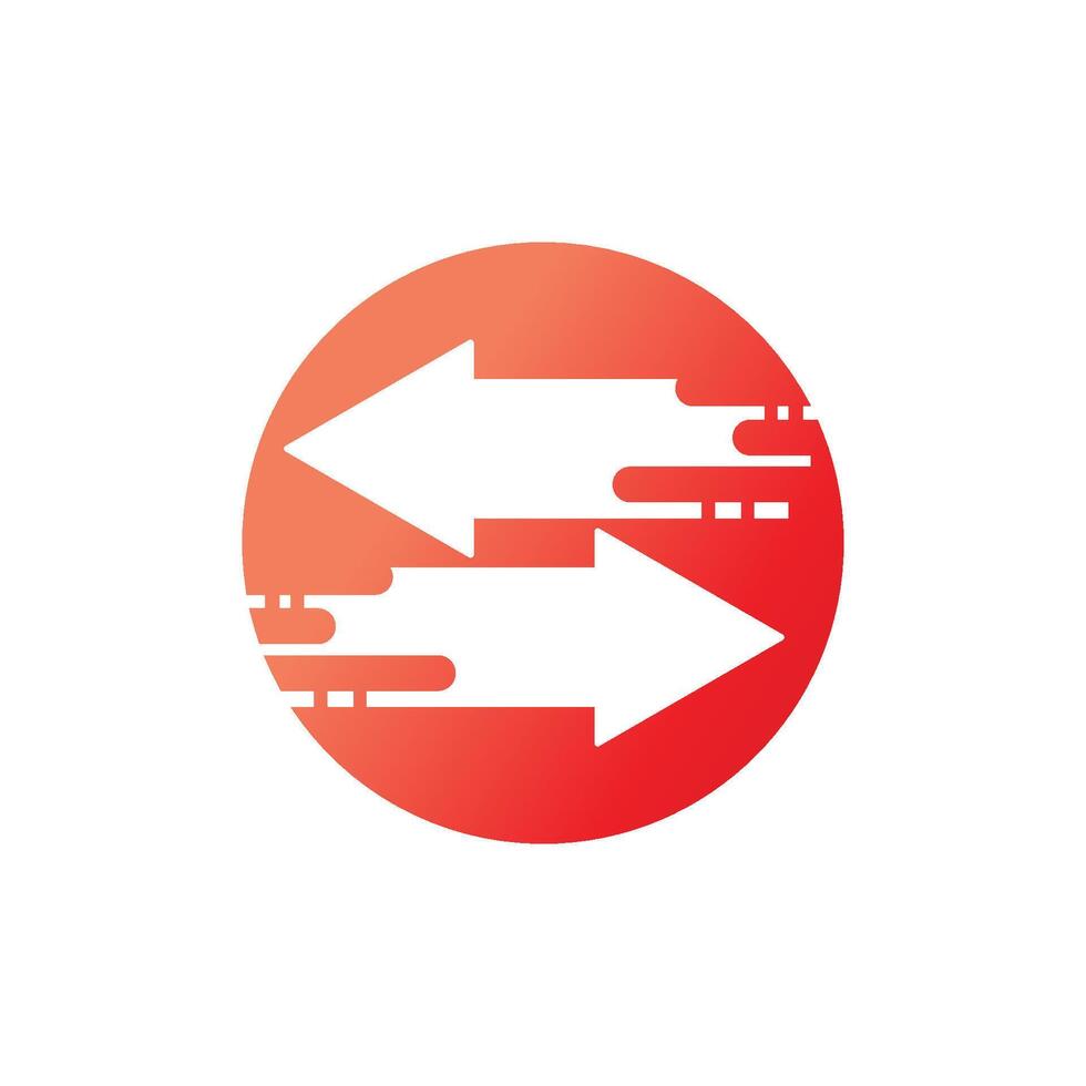 Arrow ilustration logo vector template