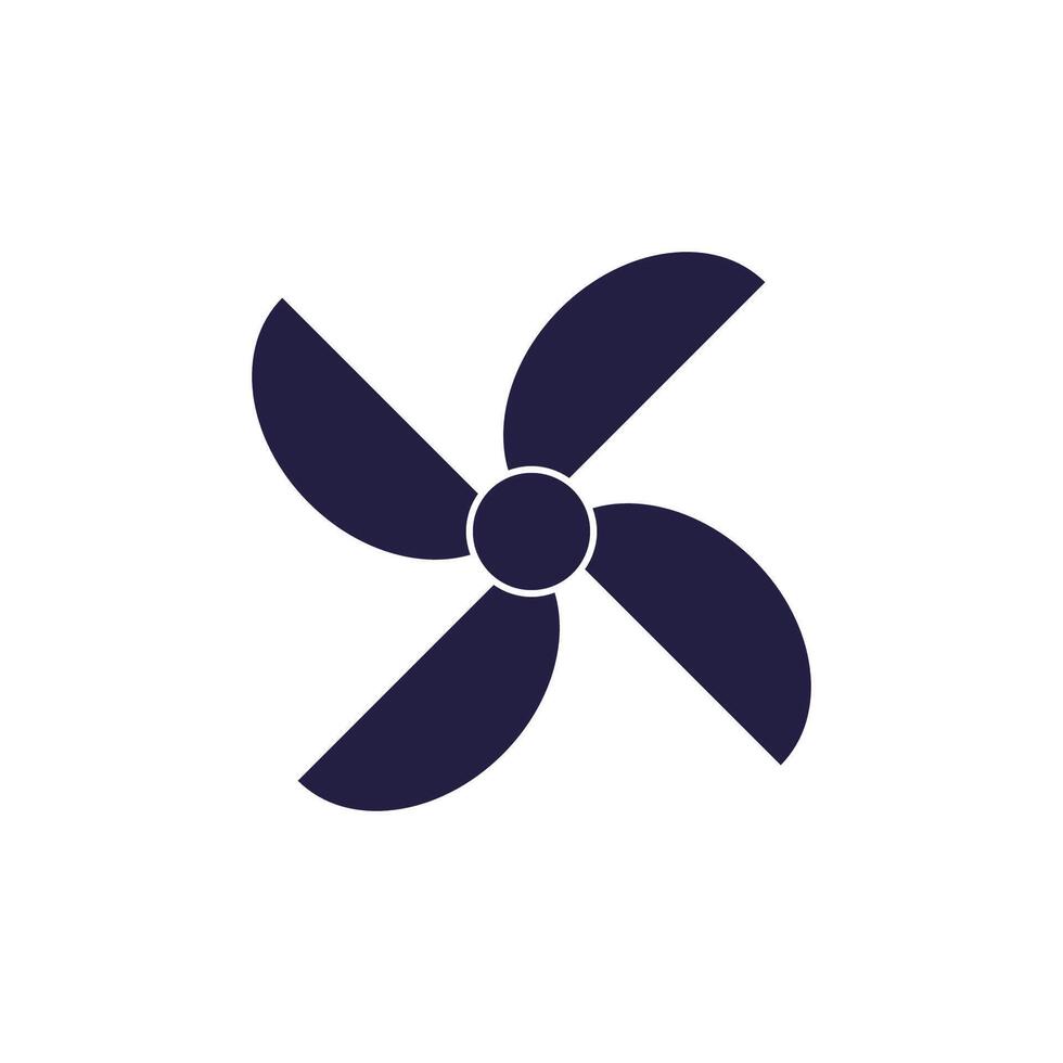 Fan icon vector illustration flat design template